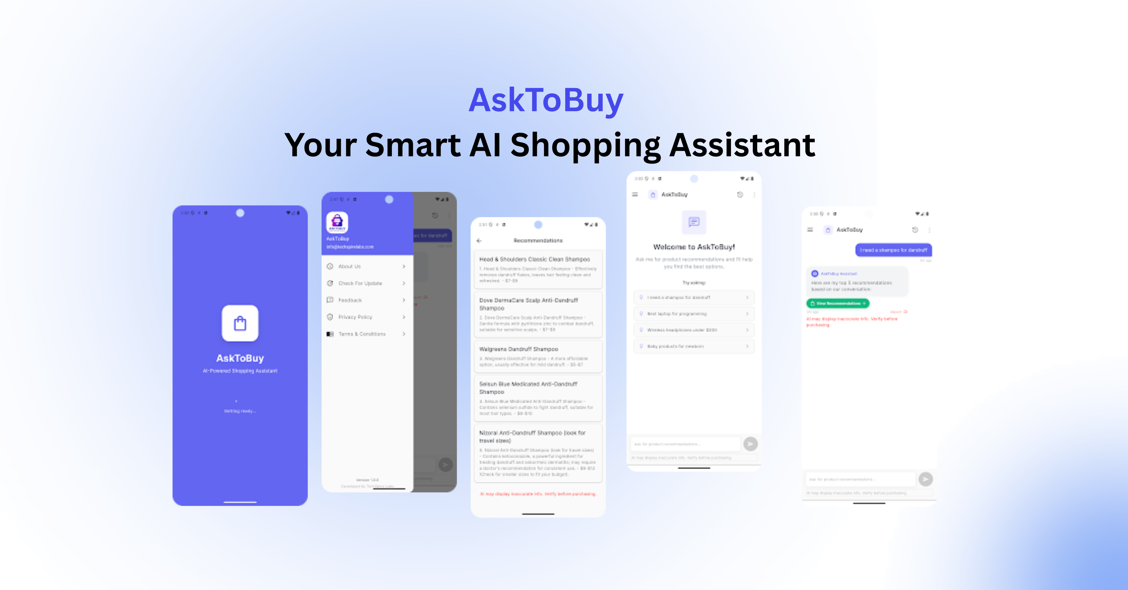 Meet AskToBuy, your AI-powered personal shopping assistant by TechSpire Labs Inc. Say goodbye to endless scrolling and indecision. AskToBuy helps you discover the right products effortlessly by chatting with you to understand your needs, preferences, and